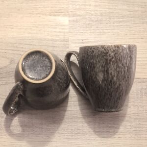 Speckled Gray Ceramic Mug Set